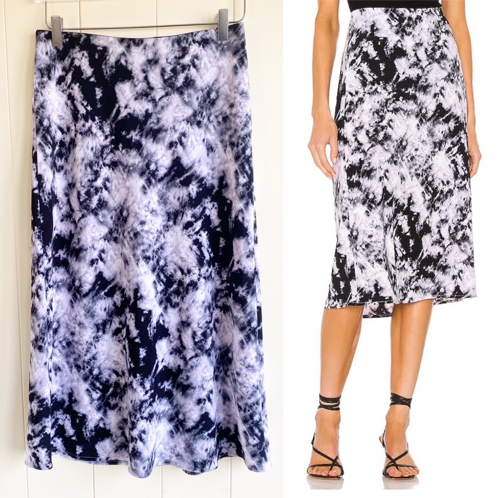 Sanctuary Everyday Midi Skirt Dark Tie Dye Size Medium
